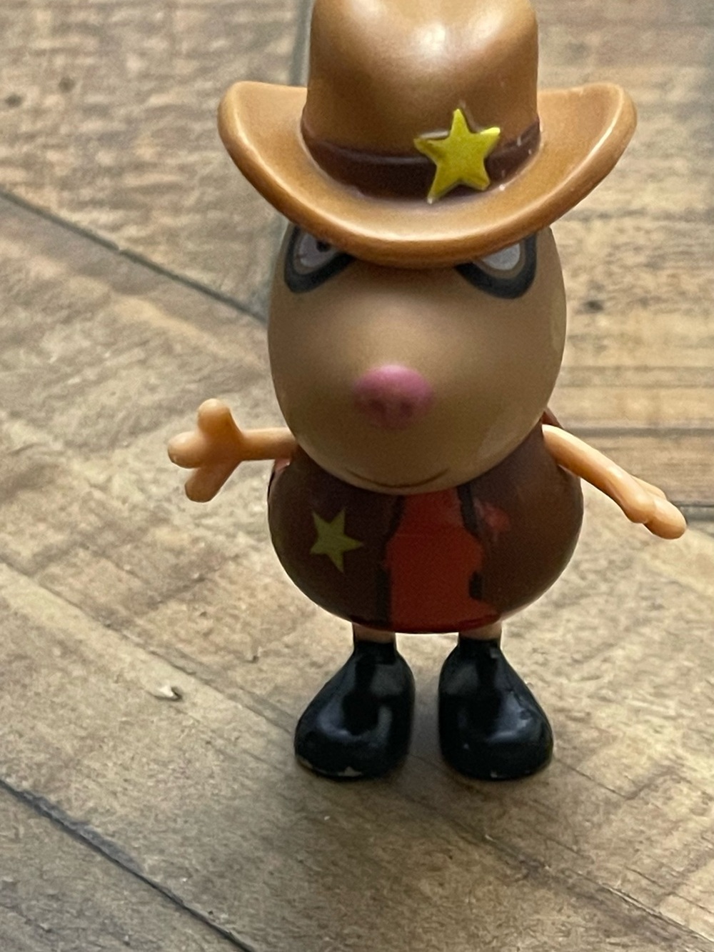 Peppa Pig Pedro Pony figure dressed as a cowboy